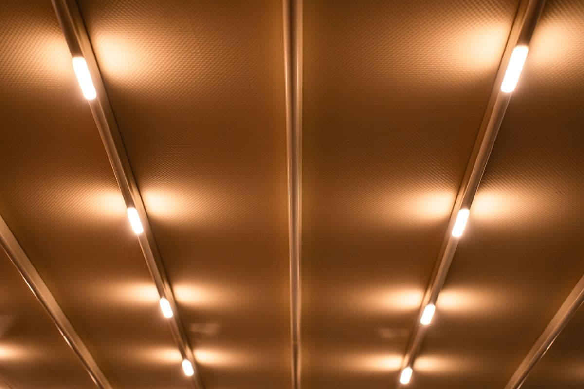 Commercial interior ceiling linear LED lighting